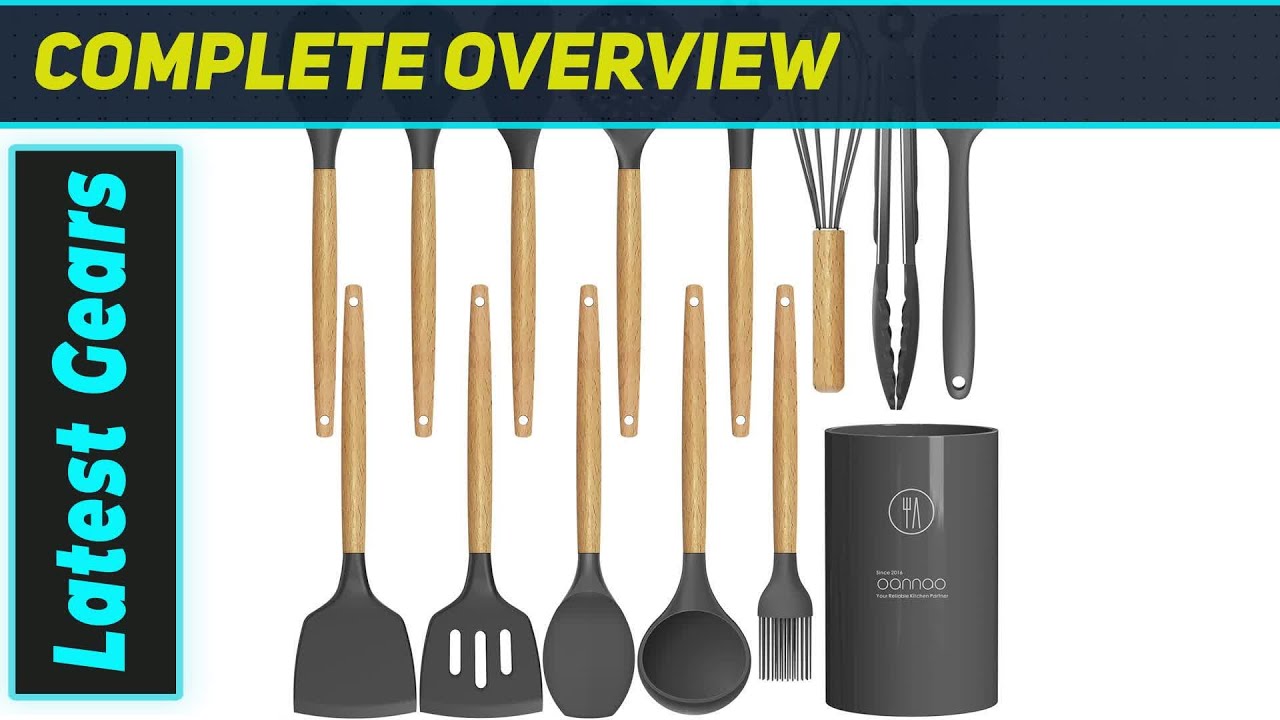 Silicone Cooking Utensils Set - The Best Kitchen Gadgets for Nonstick Cookware