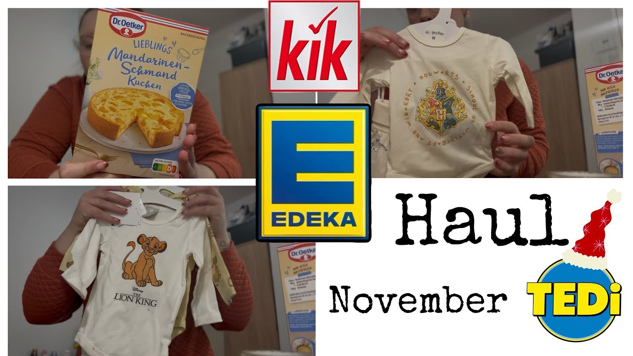 Shopping Haul 🛍 // Kik, Tedi und EDEKA 🎄 // alinaBerry