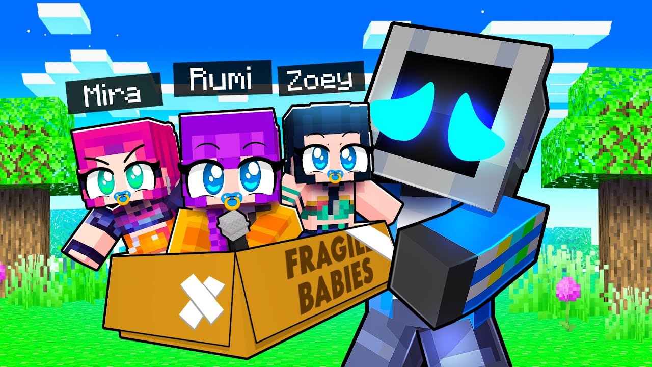 Adopting BABY KPop Demon Hunters in Minecraft!