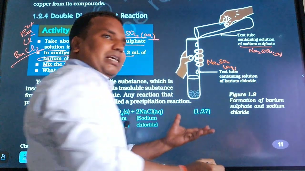 20Chemistry 10th Class 2026-27 Double displacement reaction chemical reaction and equations NCERT