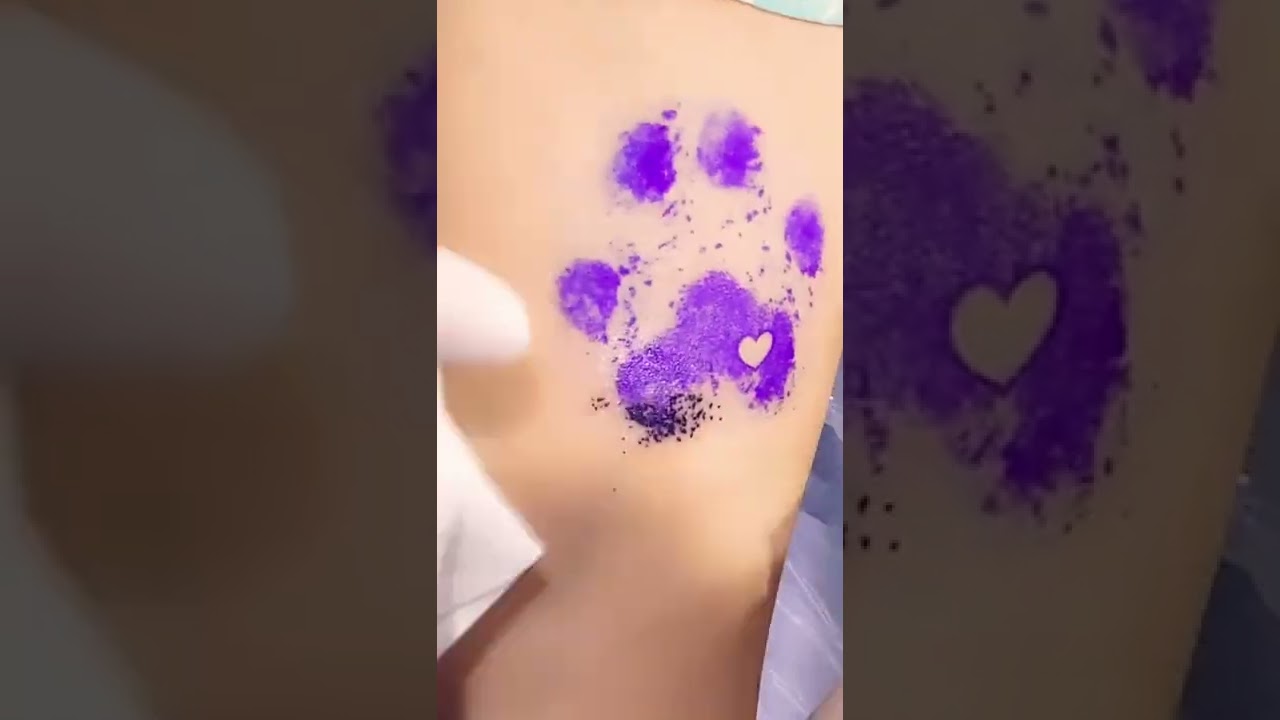 Real paw print 🐾 #pawtattoo