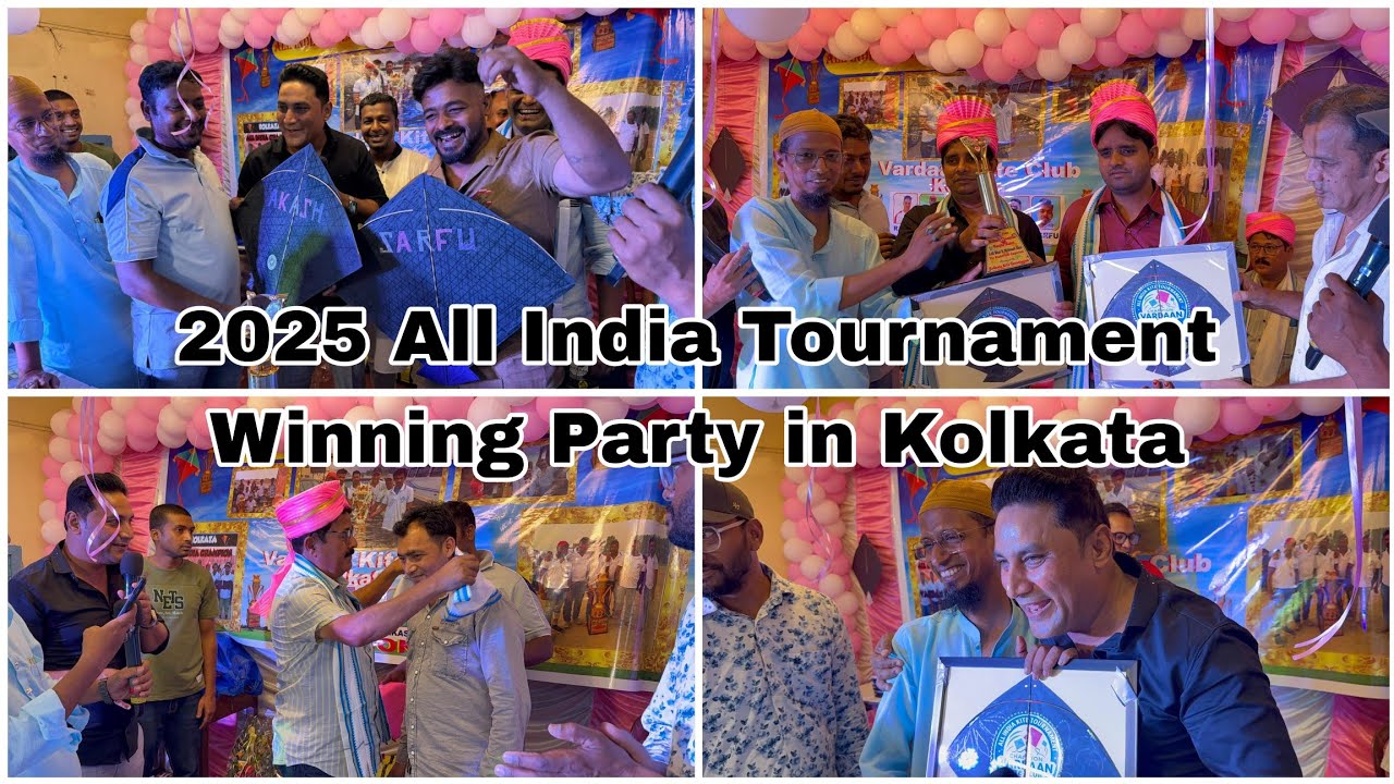 2025 All India Kite Tournament Winner Kolkata Vardaan Kite Club || Special Guest Ustad Aga Bhai ...