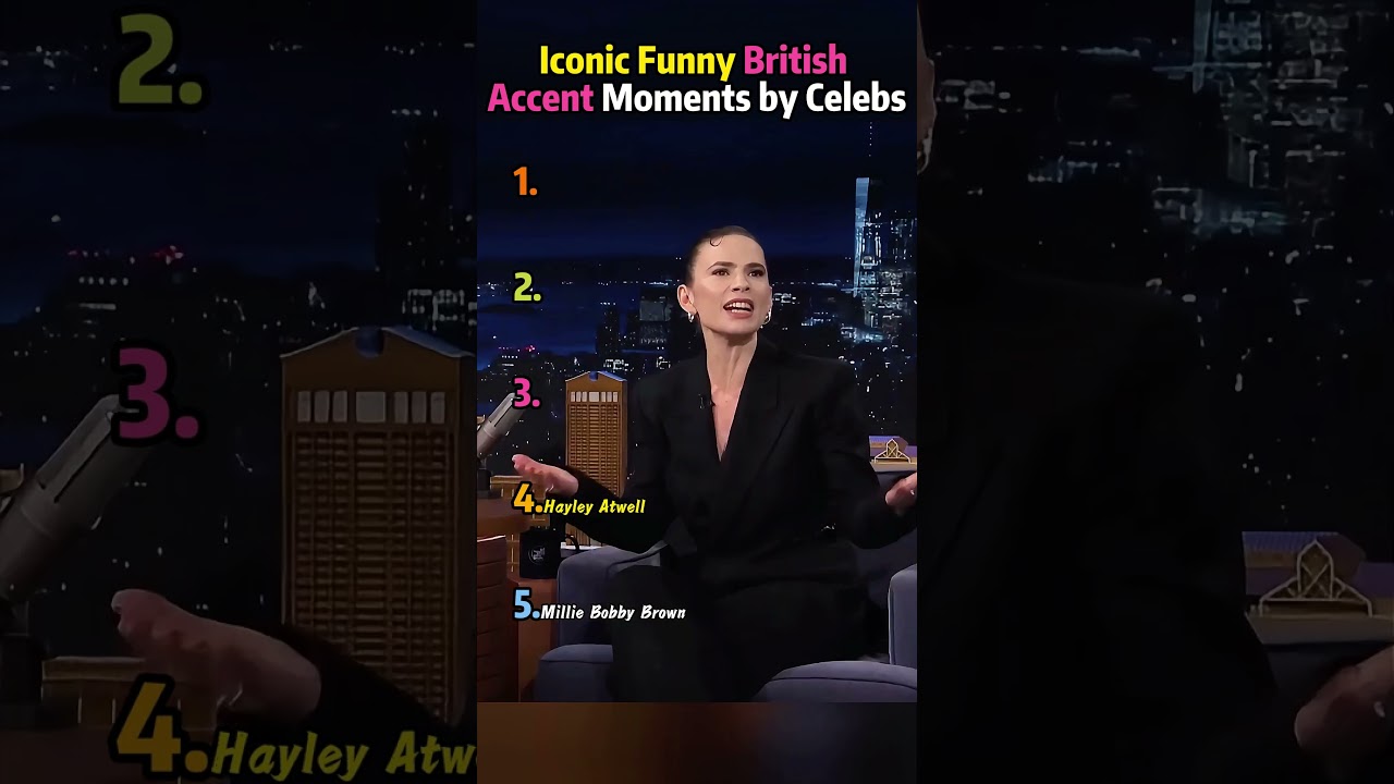 Iconic Funny British Accent Moments by Celebs. #usa #fyp #funny #accent #ranking #entertainment