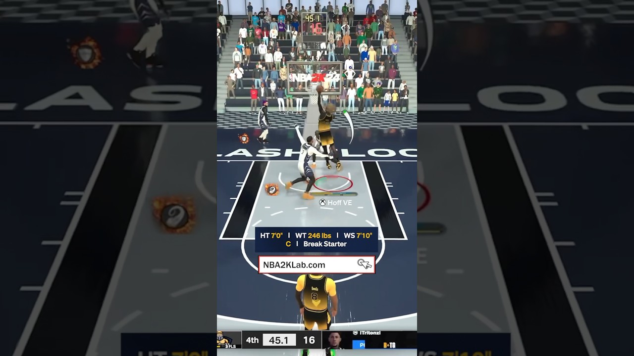 Best Build Ratings NBA 2K24: Center Build with 92 Standing Dunk #nba2k24 #2k24 #2k