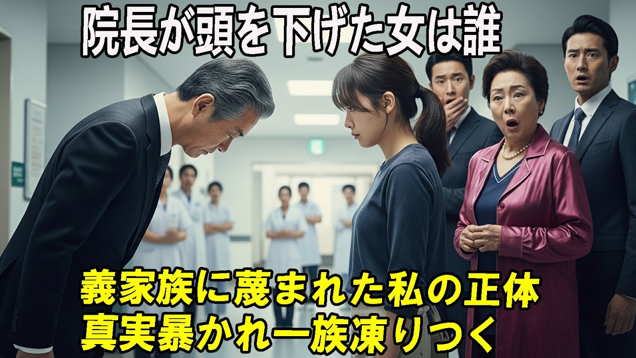 中卒の家政婦と見下した嫁に、日本最大の病院理事長が90度の最敬礼「恩師、こんな場所で何を？」絶句する姑と夫。実は世界最高の天才外科医だった嫁の正体とは…