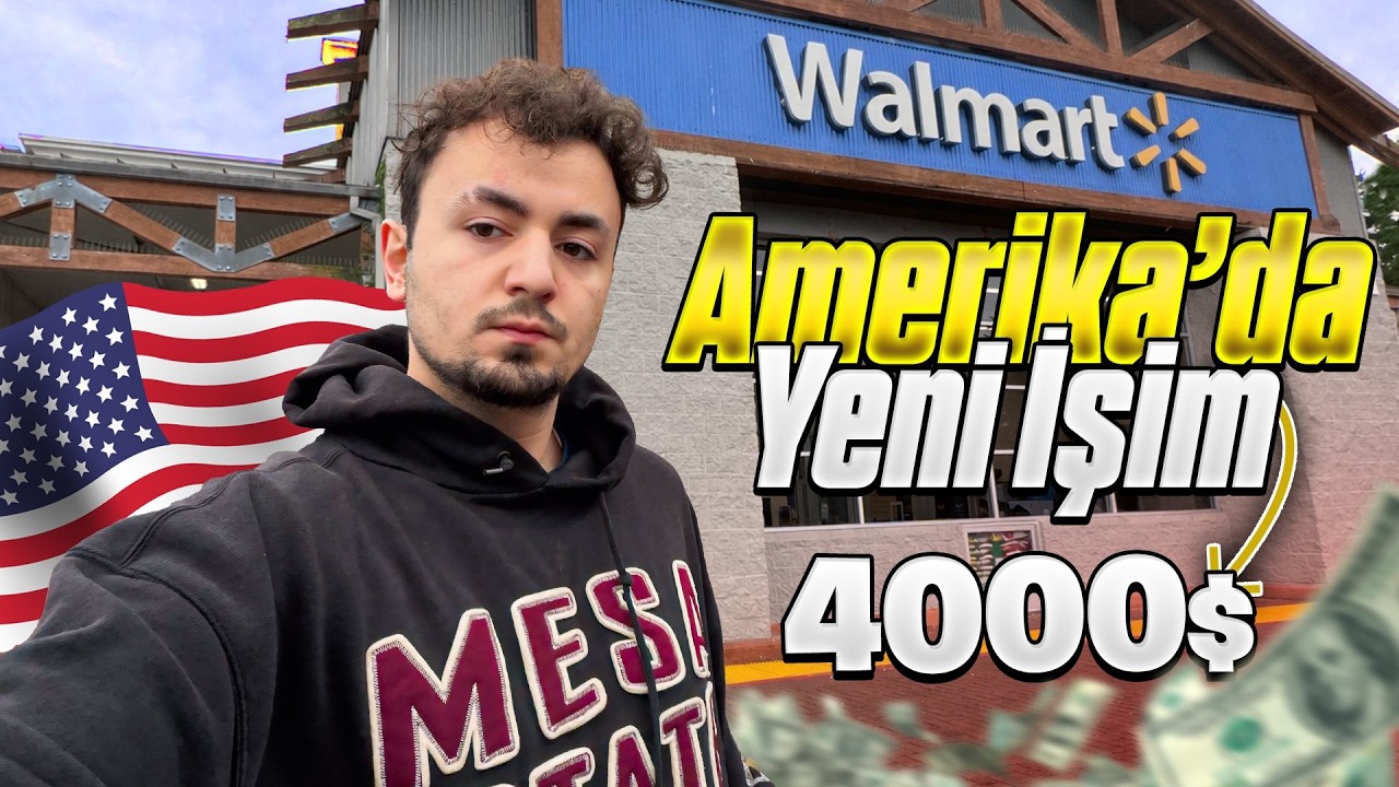 Amerika’da Yeni İşe Başladım! İlk Gün Walmart + Motovlog