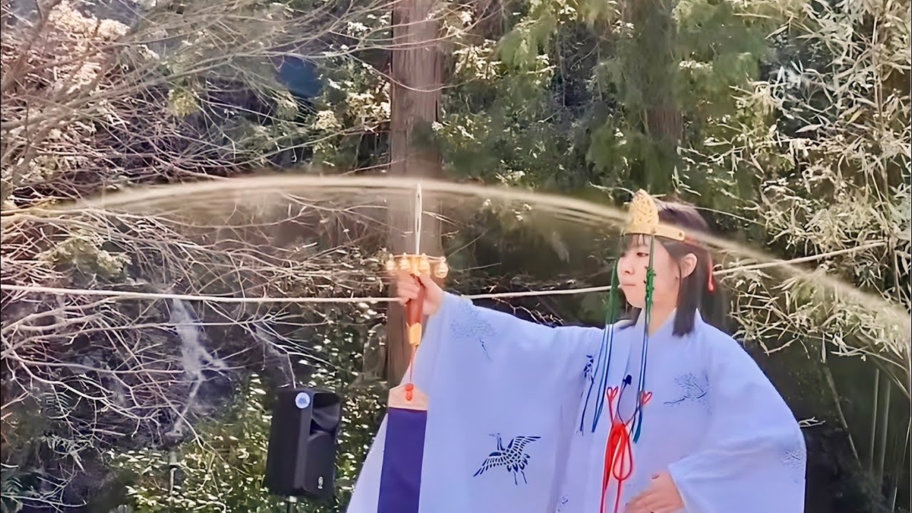 【龍神が降りる巫女舞】Shinto shrine Miko kagura dance Japan