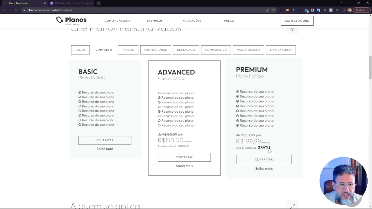 Desenvolvendo Planos de Assinaturas Recorrentes: Plataforma para Site