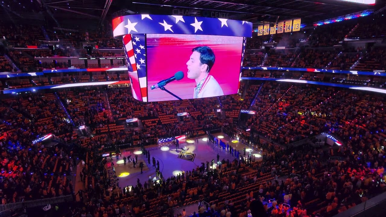 Western Conference Finals  Chase Center. Pregame intro Warrior's vs Mavericks. Game 1