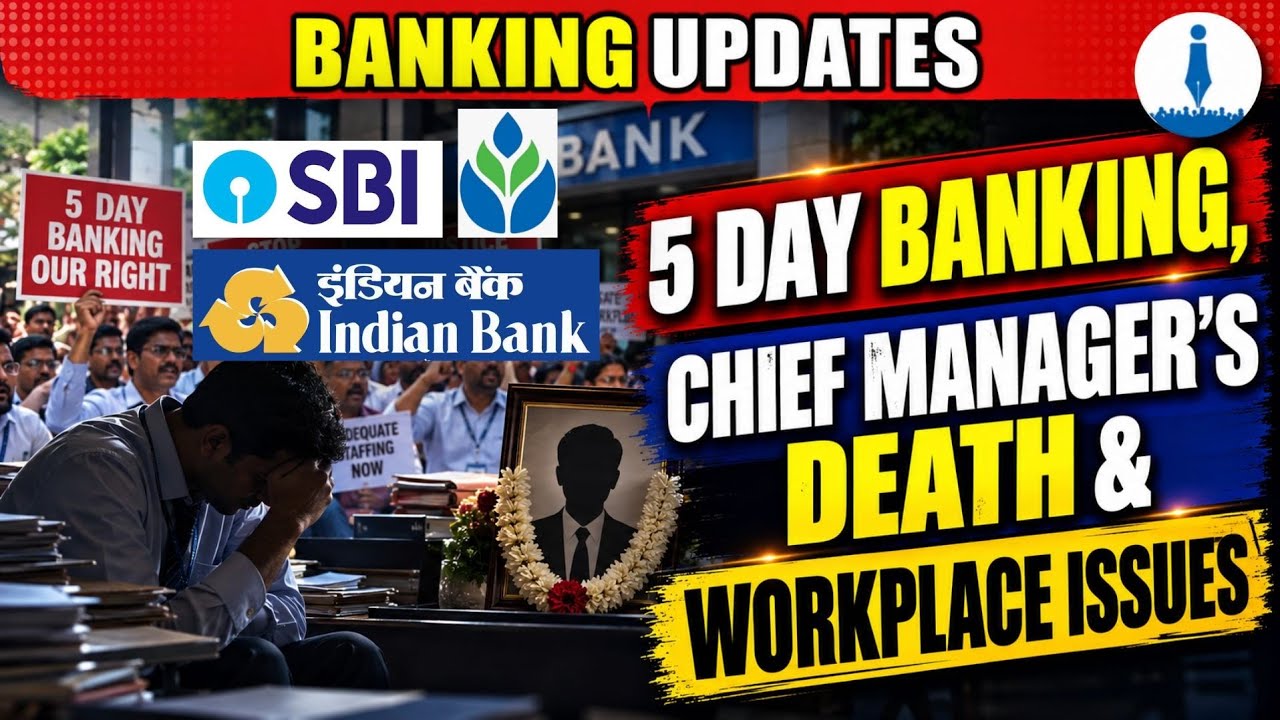 5-Day Banking, Bank Employee Death, Strike Updates, SBI Allegations & More | Latest Developments