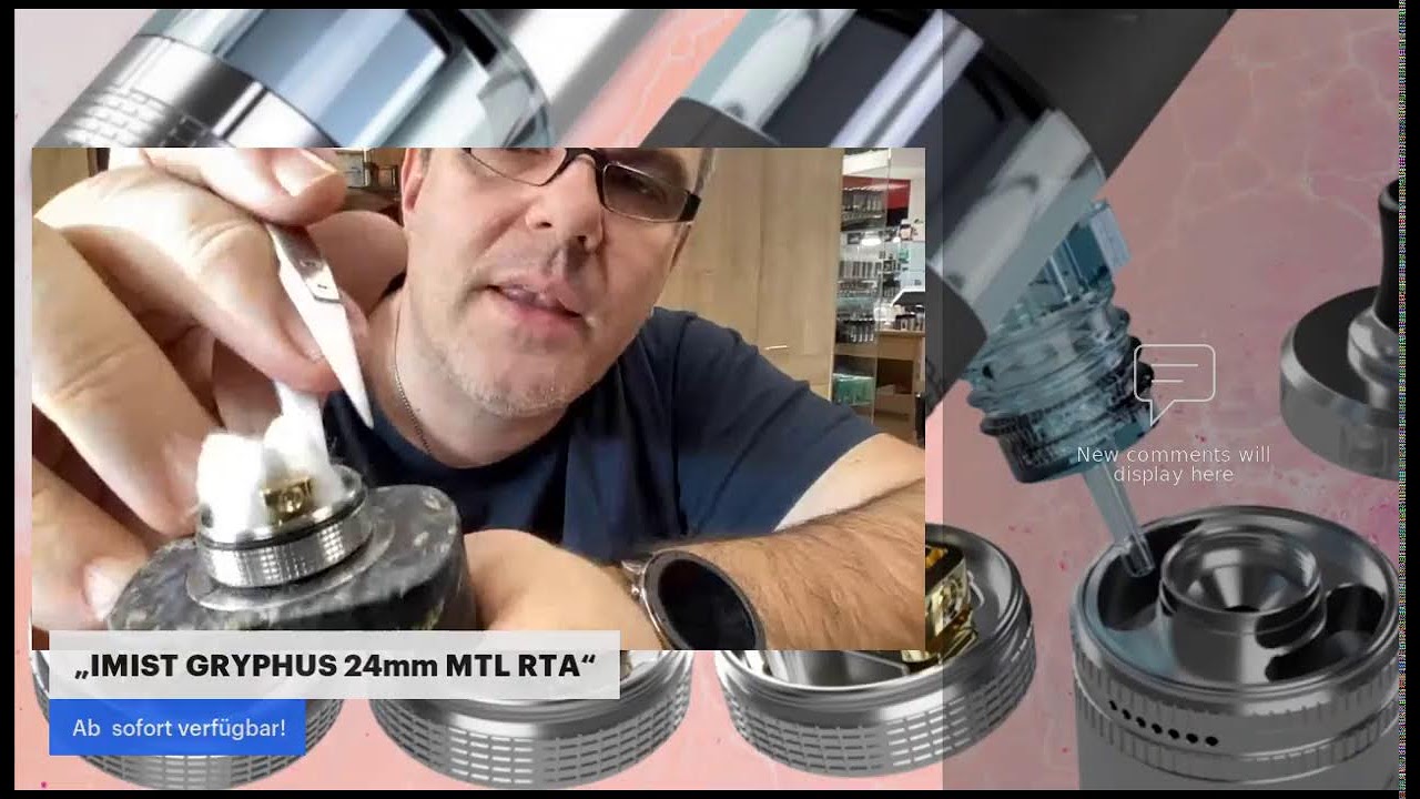 &bdquo;IMIST GRYPHUS MTL RTA&ldquo; Kurze Anleitung