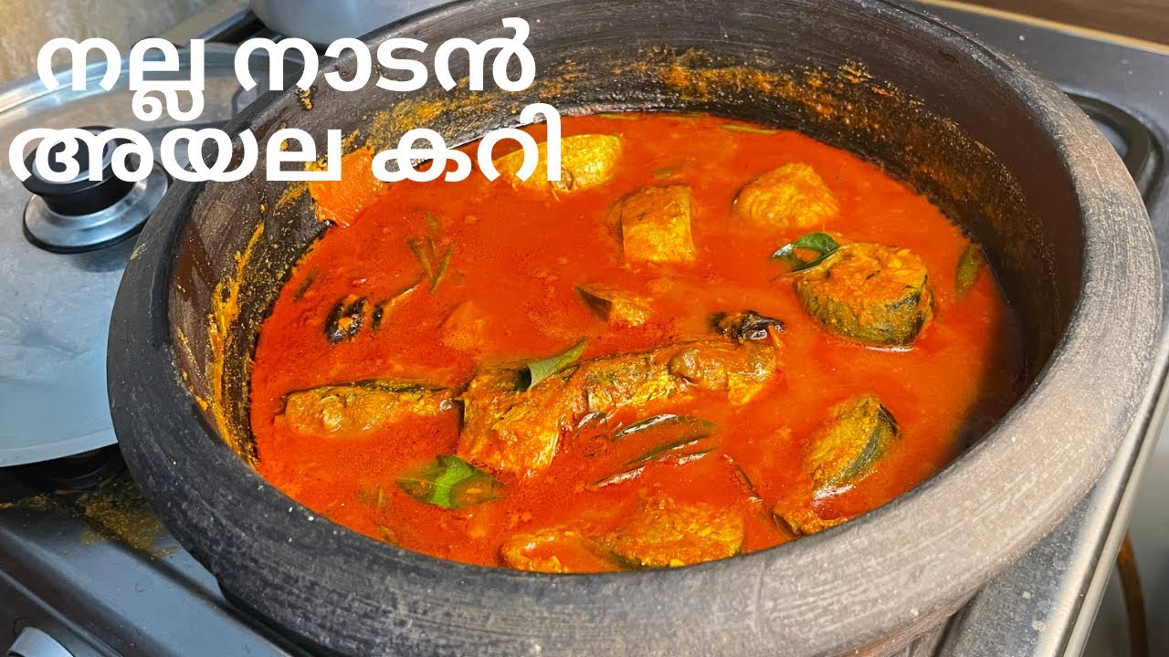 നാടൻ കുടംപുളി ഇട്ടുവെച്ച അയല മീൻ കറി / Ayala Curry Kerala Style / Mackerel Fish Curry