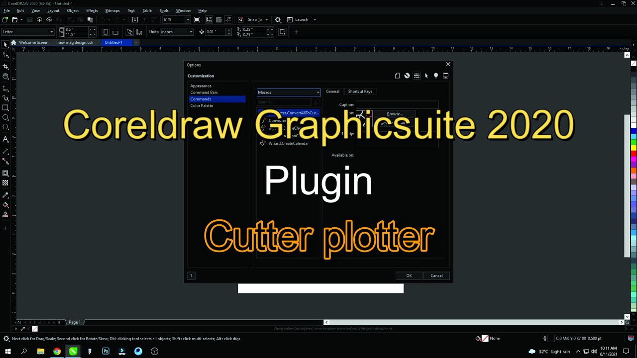 HOW TO PLUGIN CUTTER PLOTTER TO CORELDRAW GRAPHICSUITE 2020 FREE (TAGALOG)