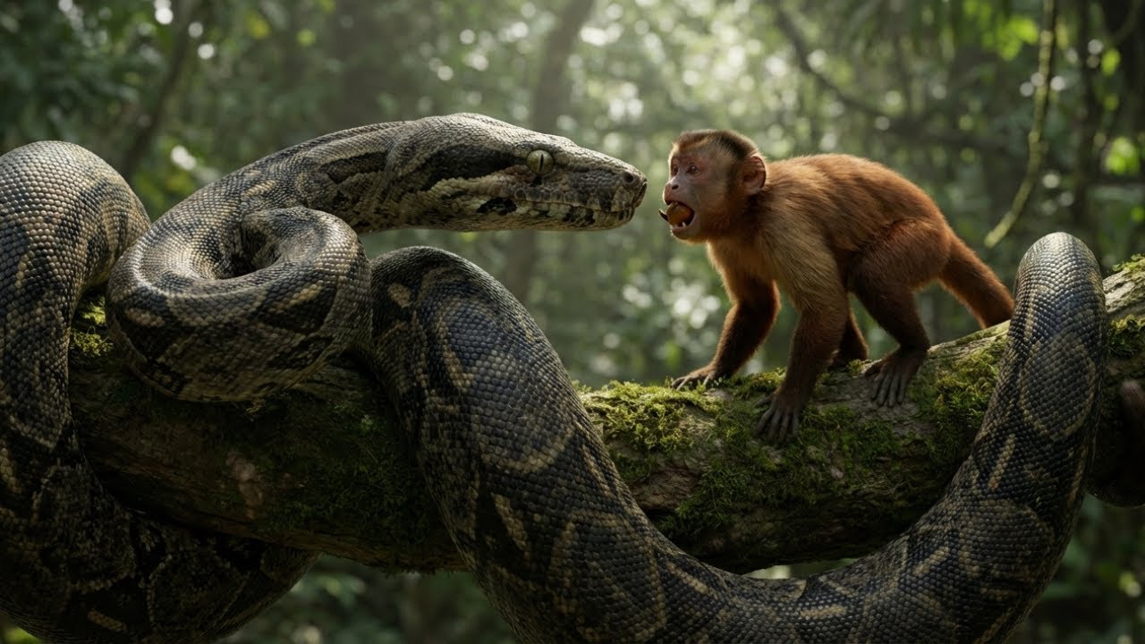Rescue | A Tale of Bravery: Monkey vs Giant Python  - Eagle’s Grateful Rescue | Animal Rescue