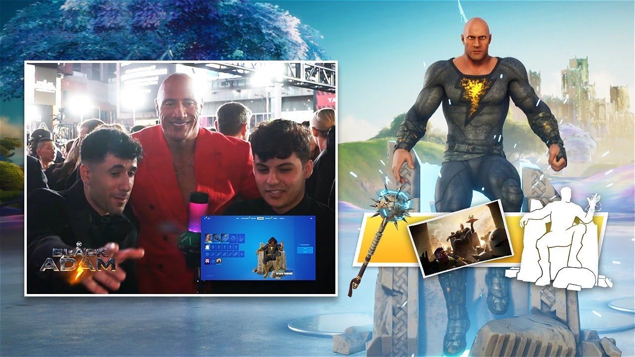 The Rock Reacts To His Black Adam Fortnite Skin