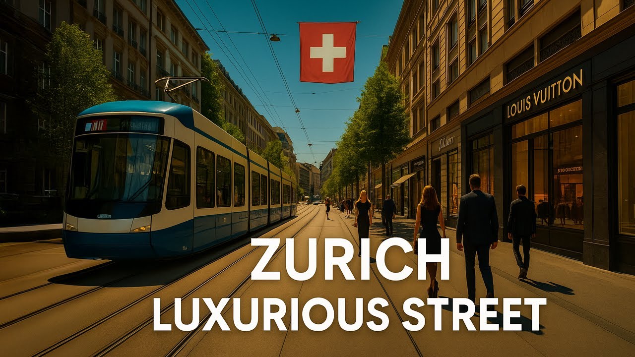 🇨🇭 ZURICH: Walking Through LUXURY in the World’s Priciest City 💰 | Switzerland Walking Tour 4k