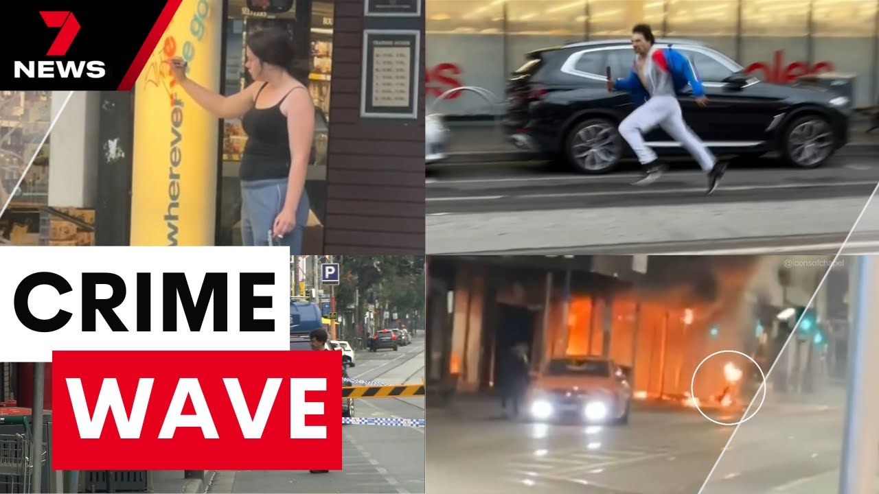 Chapel Street rampage caught on camera, witnesses forced to hide inside shops | 7NEWS