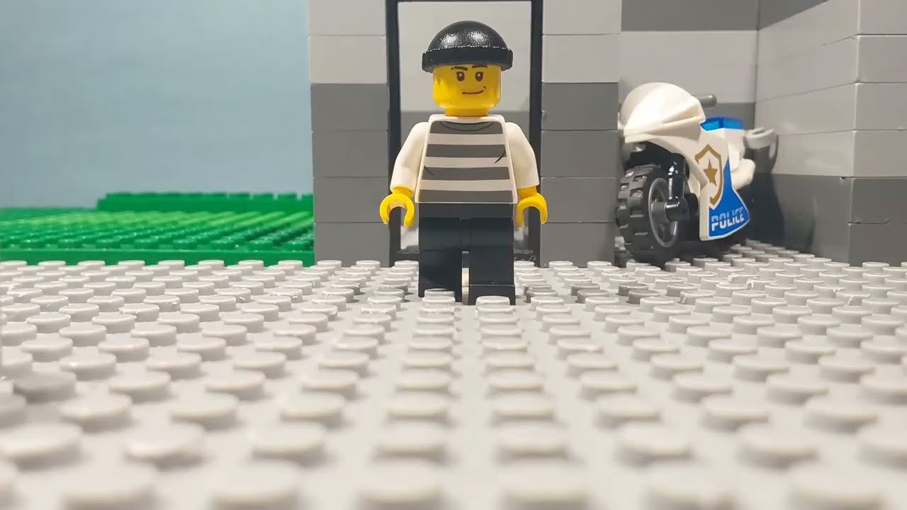 Lego police car chase - Stop Motion