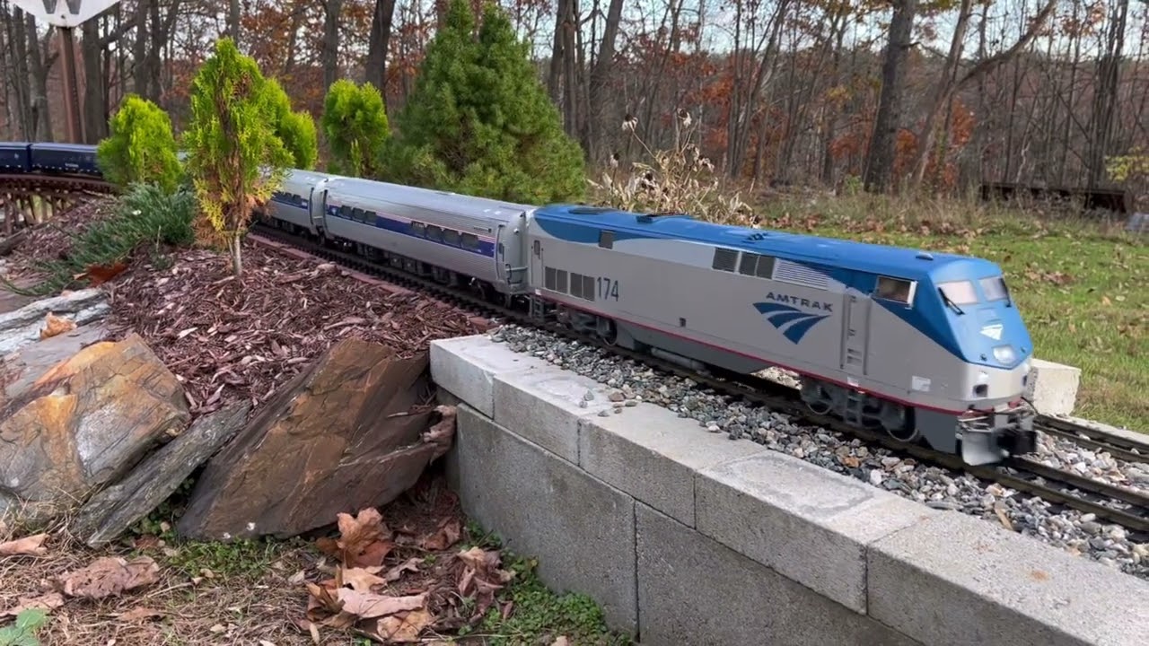 G scale Amtrak Downeaster Pan Am office car tour