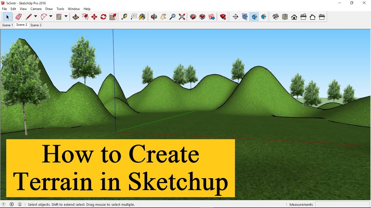 How to Use Sandbox Tool in SketchUp | How to Create Terrain and Landscape in SketchUp | MDS