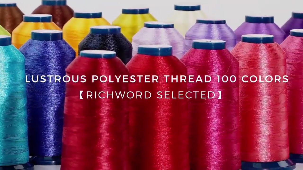 Richword 4000m 108D/2 40wt Premium Polyester Embroidery Thread Spools  - 100pc