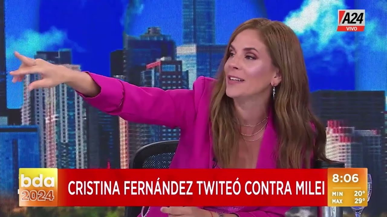 Cristina Fernández de Kirchner tuiteó contra Javier Milei