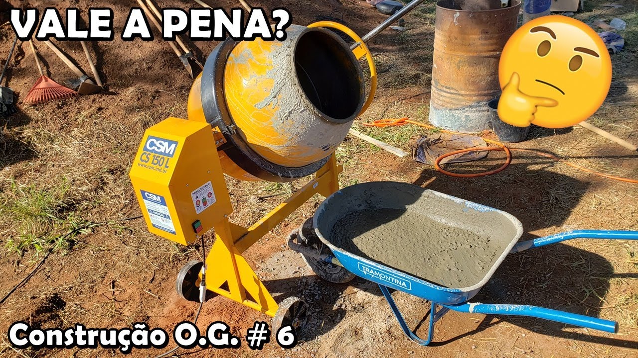 Vale a Pena Comprar Betoneira de 150L? - Construção O.G. #6