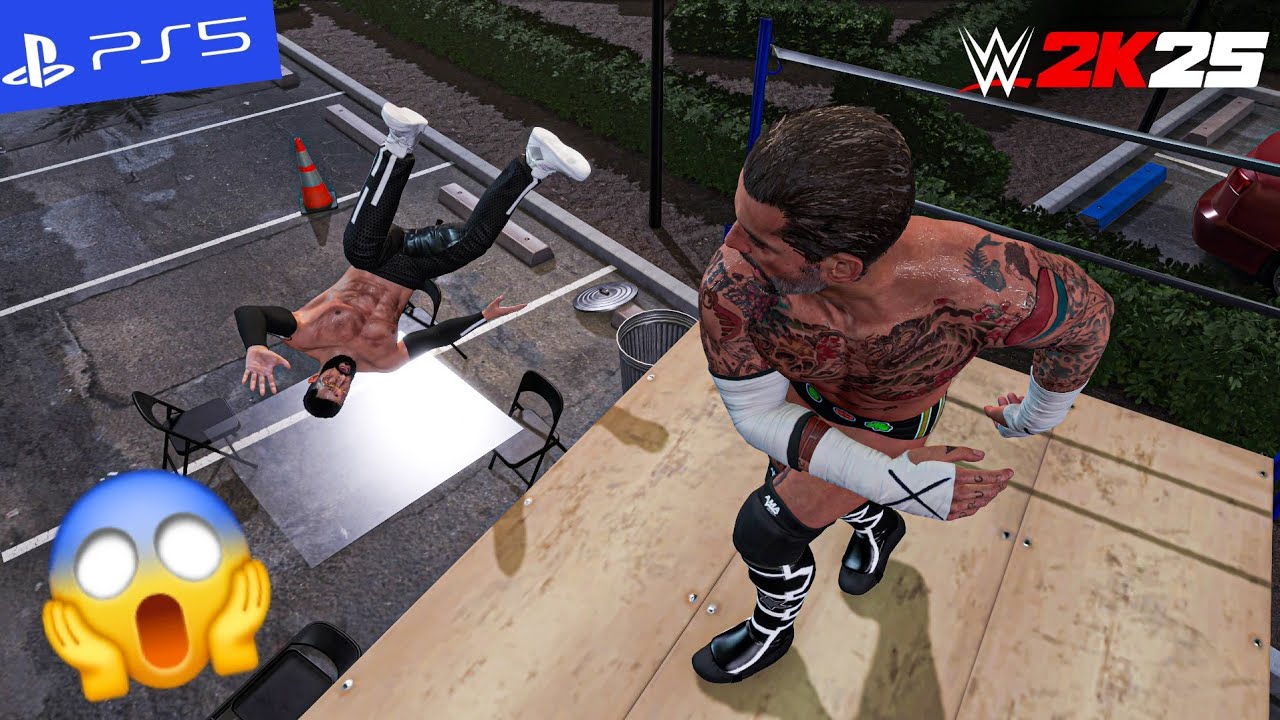 WWE 2k25 - CM Punk Unleashes Brutal Beatdown on Finn Bálor | PS5