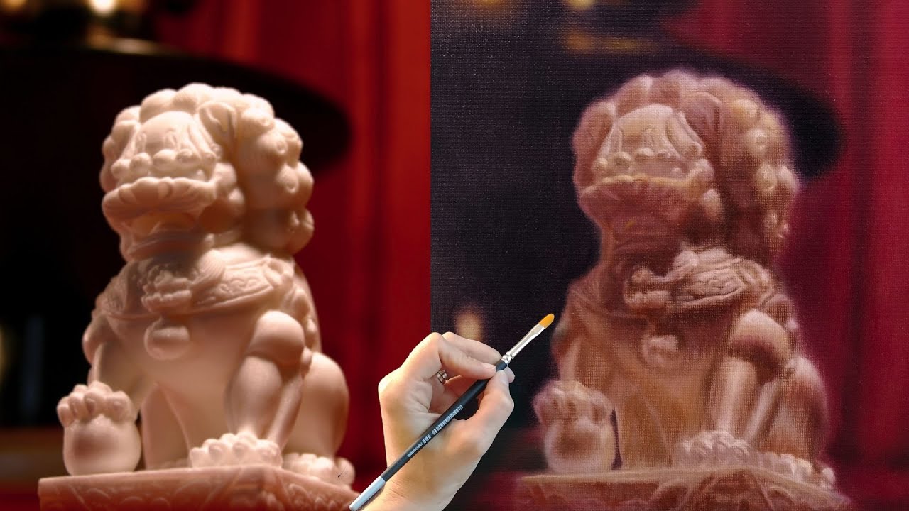 oil painting timelapse - glazing technique