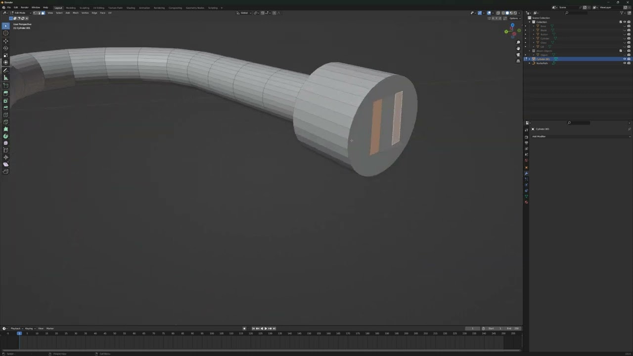 Working on Blender Mod - Adding a power cord with particles (cosmetic)