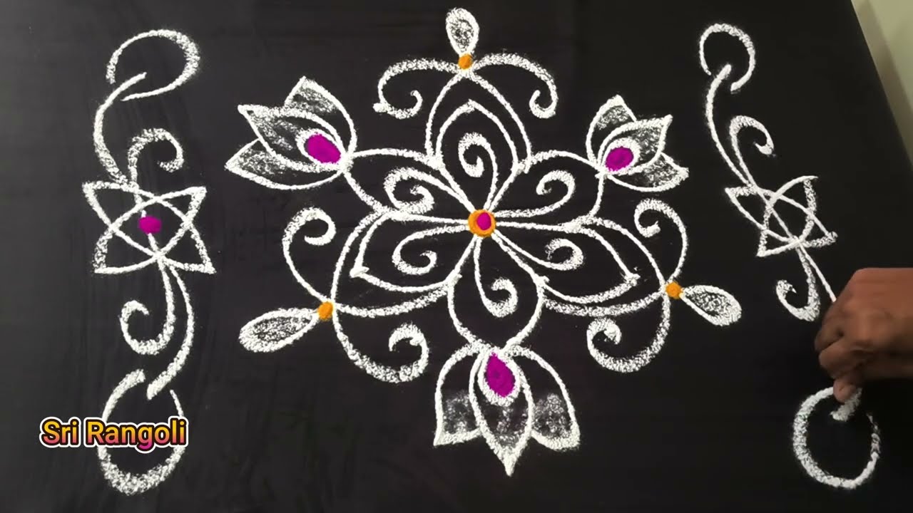 Karthika Masam Special Rangoli Designs | Simple Deepam Muggulu | 5x3 Dots Daily Kolam Border Designs