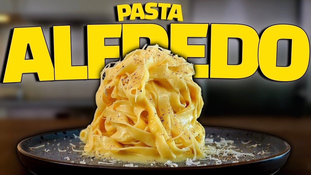 Den KRÄMIGASTE Pasta Alfredo med egen Pasta – Endast 4 ingredienser!