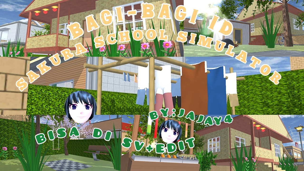 BAGI-BAGI ID RUMAH PEDESAAN | BISA DI SV+EDIT | SAKURA SCHOOL SIMULATOR🏡🌷