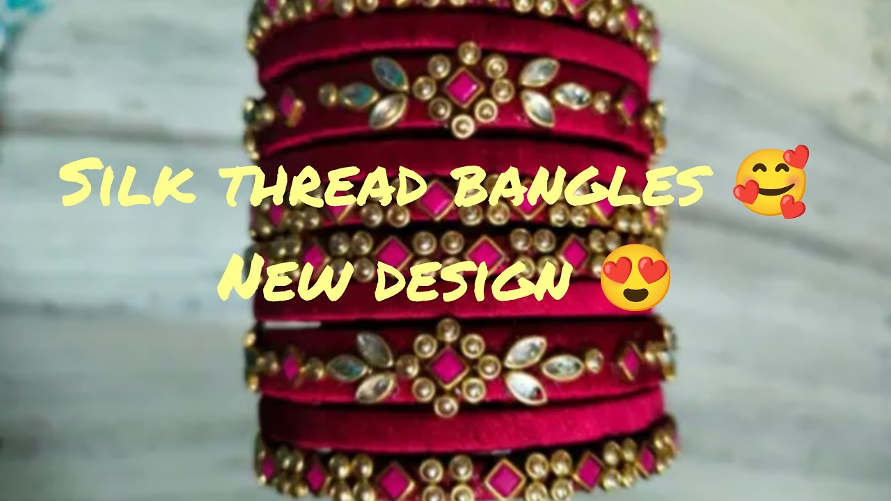 How to make silk thread bangles #newdesign #silk #bangles #youtubevideo #trending #viral #homemade 
