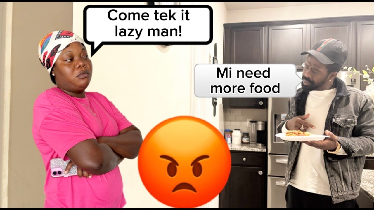 FEED MY JAMAICAN HUSBAND LIKE A BABY TO GET HIS REACTION **epic**