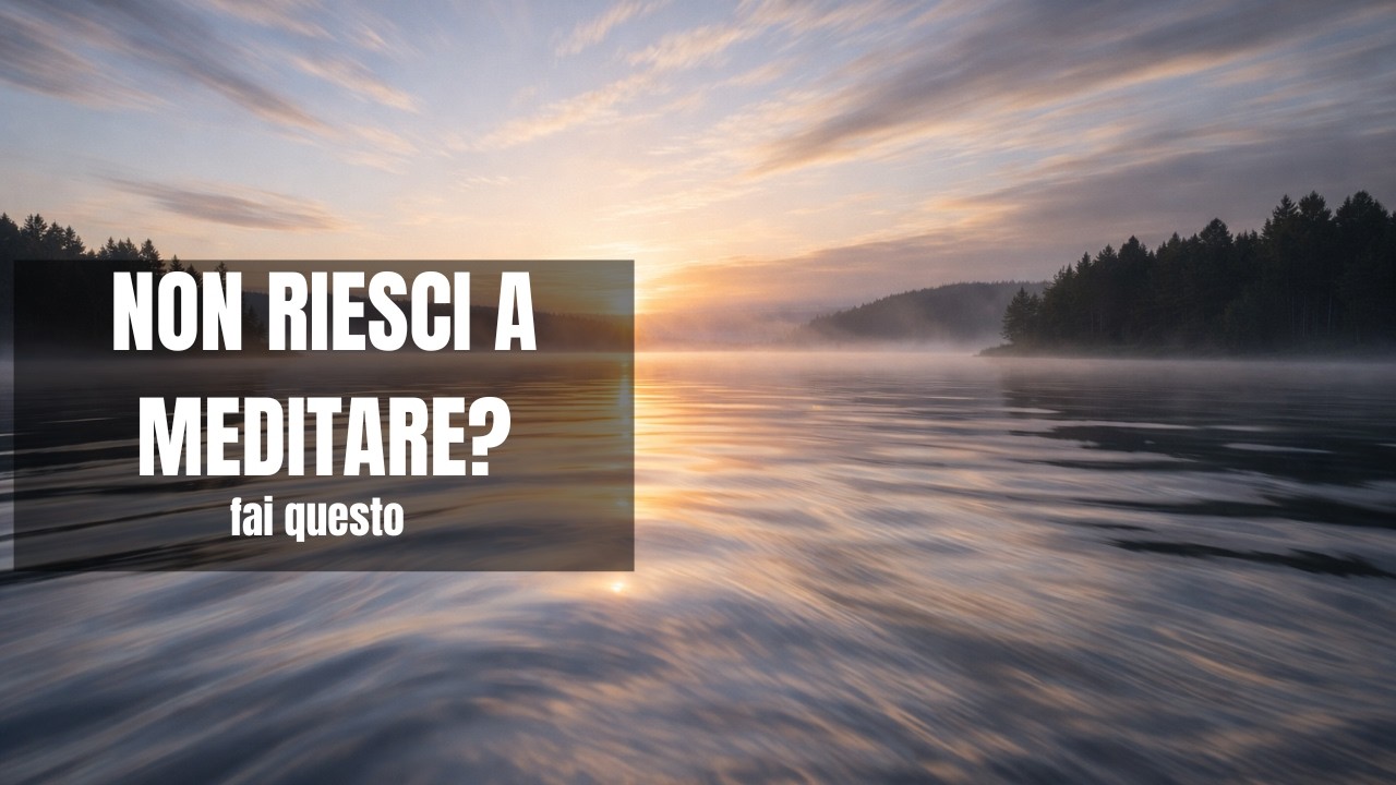 Non riesci a meditare? Fai questo con il respiro
