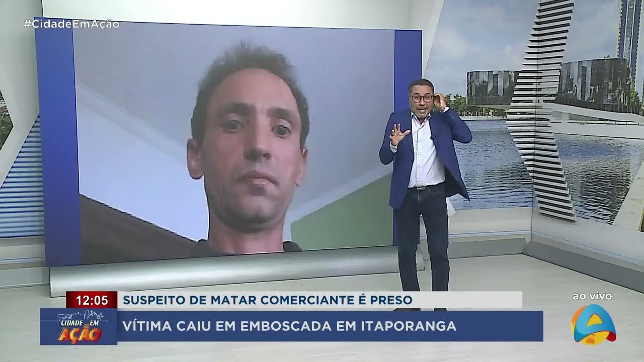 CIDADE EM AÇÃO- Suspeito de assassinar comerciante é capturado após emboscada em Itaporanga