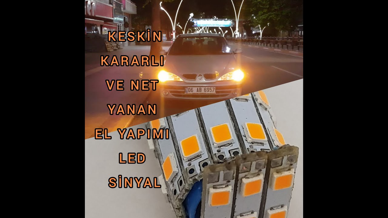 EL YAPIMI LED SİNYAL KESKİN VE KARARLI YANAN RENAULT MEGANE1