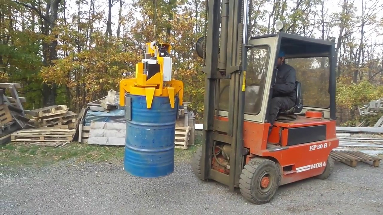 VEAB pinza per fusti radiocomandata BS101 TC applicabile alla fune di un paranco