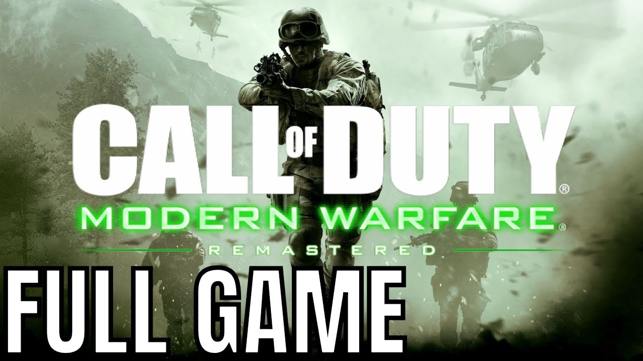 Call of Duty 4 Modern Warfare Remastered - Full Game Walkthrough (No Commentary Longplay)