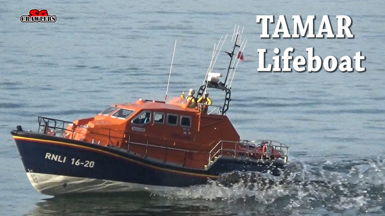 RNLI TAMAR Lifeboat in action