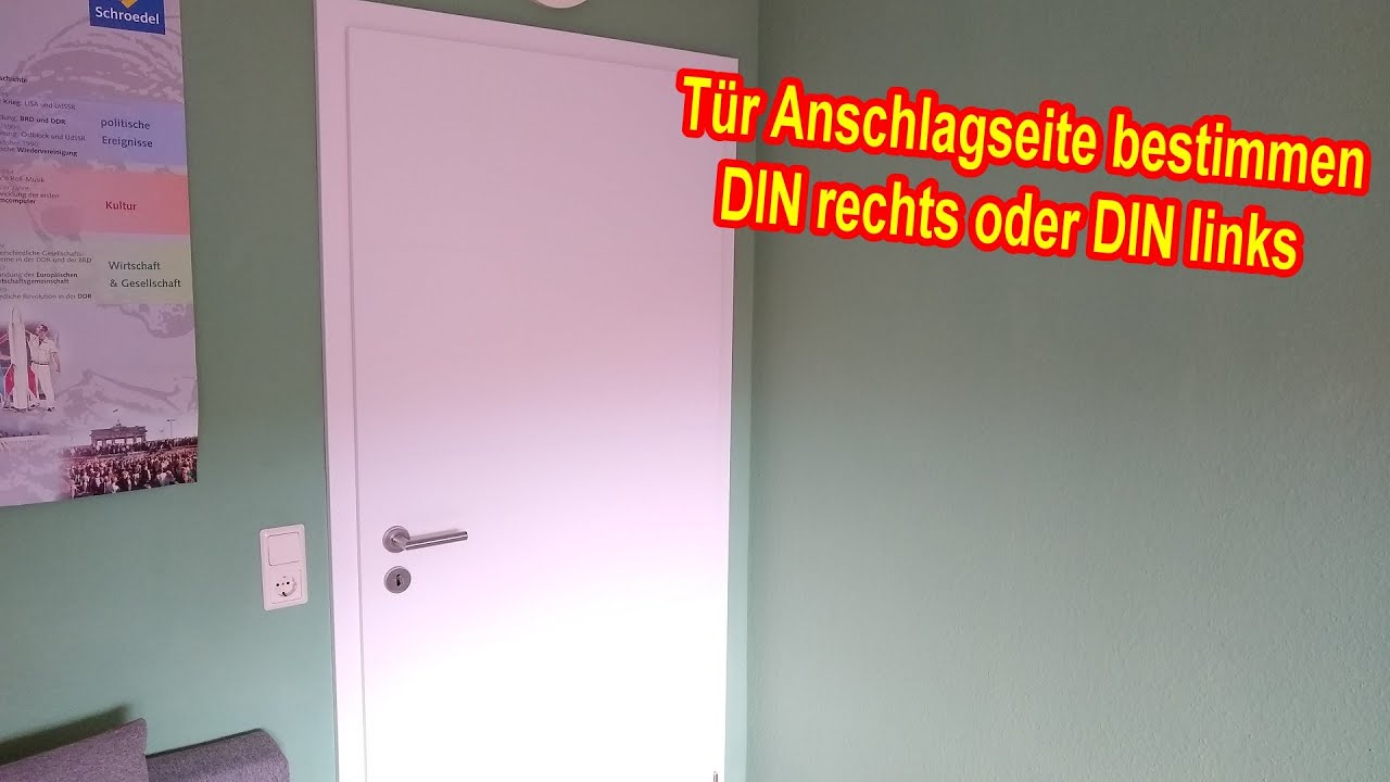 T&uuml;r Anschlagseite bestimmen DIN rechts oder DIN links - Anschlagrichtung ermitteln