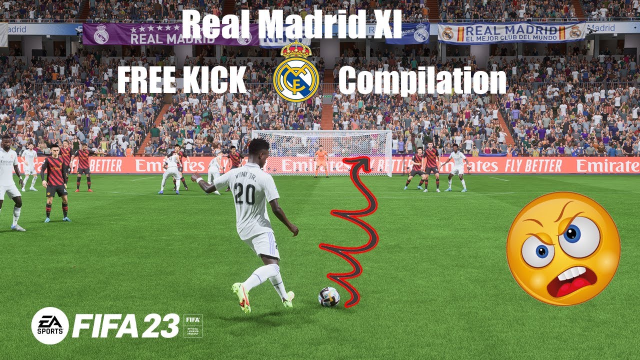 Real Madrid xi Free KICK Compilation in FIFA 23