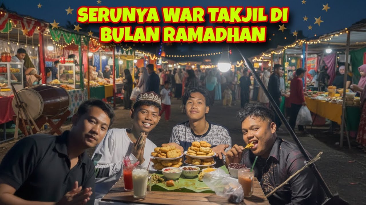 BERBURU TAKJIL UNTUK BERBUKA PUASA & MAKAN DI TENGAH SAWAH AESTHETIC🔥