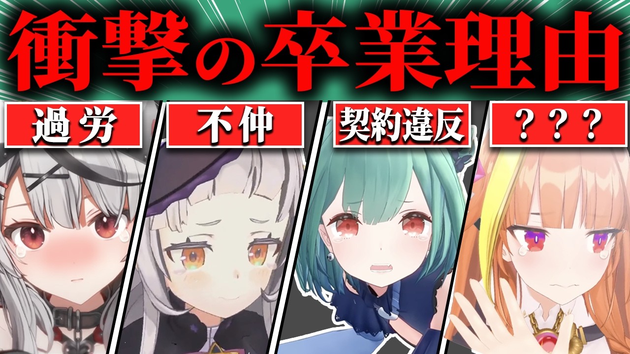 【総集編】涙の卒業の裏側～ホロライブを去った理由を暴露したホロメン12選/Why they left Hololive【ホロライブ/紫咲シオン/沙花叉クロヱ/がうるぐら/桐生ココ/切り抜き】
