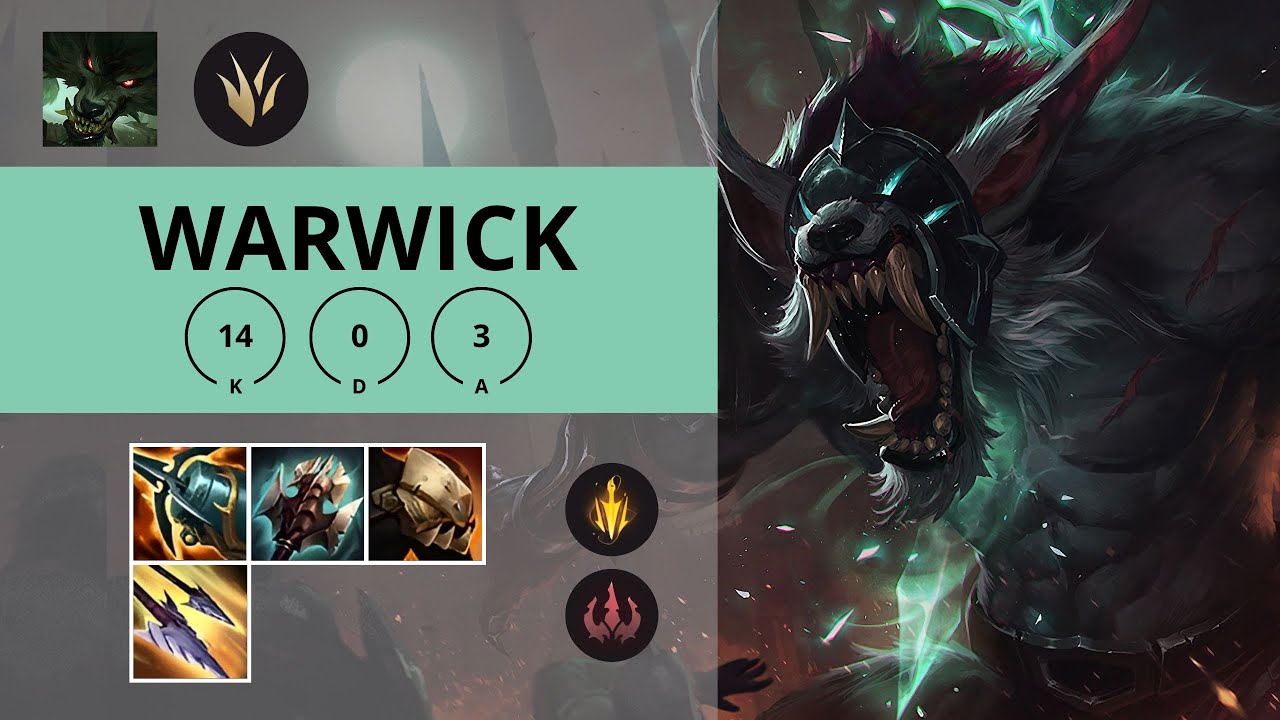 WARWICK JUNGLA 🔥14/0/3 | League of Legends | Oro
