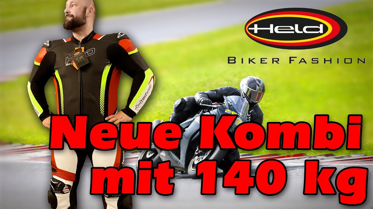 Neue Lederkombi (Einteiler) mit 140 kg und 190 cm - Held Brands Hatch. Unboxing, Erster Eindruck