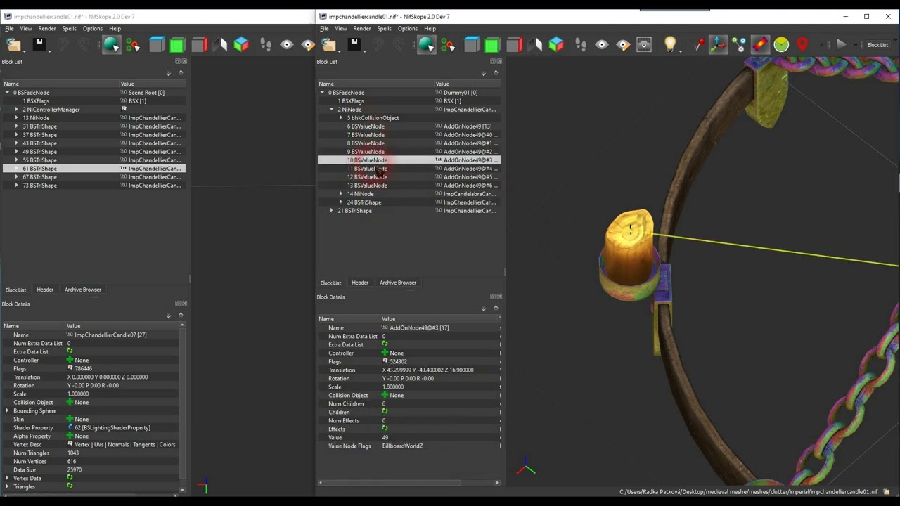 NifSkope tutorial 1 - item replacement