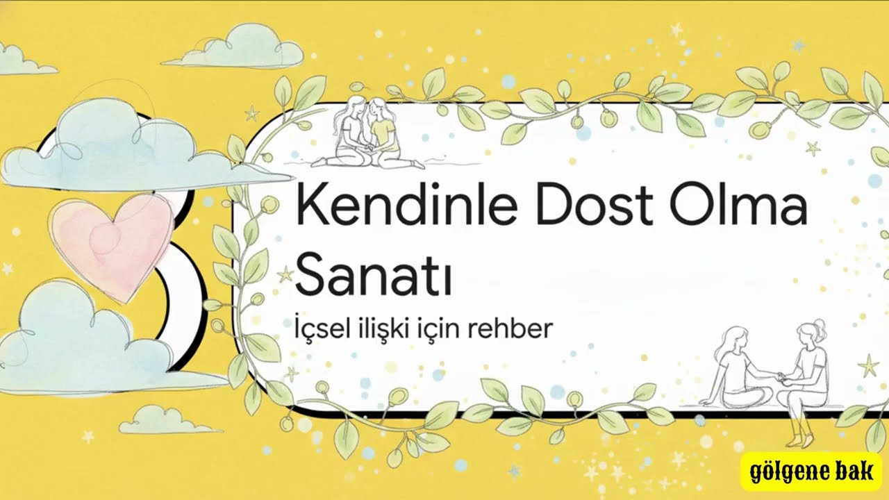 Kendini sevmek zorunda değilsin ama kendinle dost olmak zorundasın.. #özşefkat