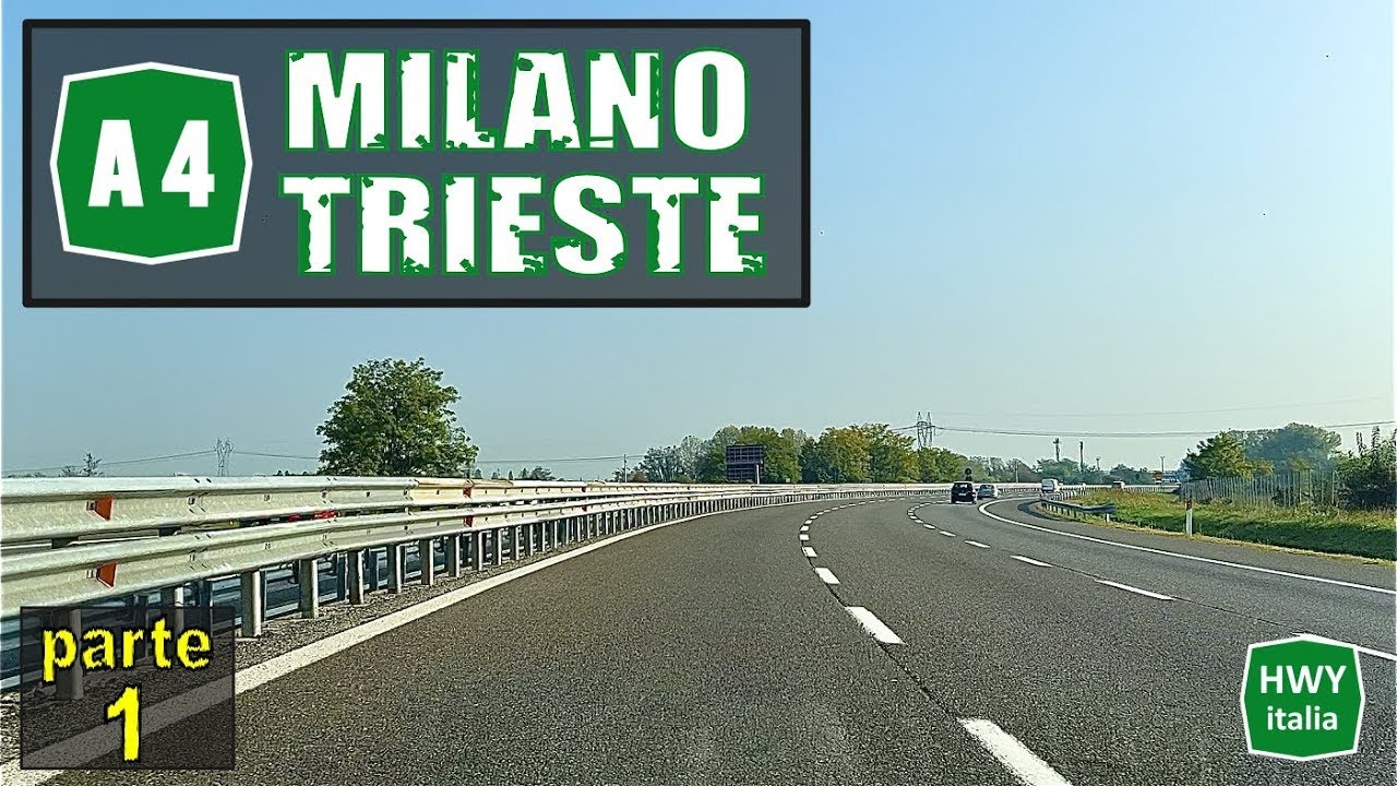 4K - Autostrada A4 | da Milano a Trieste in Real Time | parte 1